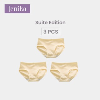 TENIKA  กางเกงในผู้หญิง ฝ้าย 100% Cotton Panties（3pcs）