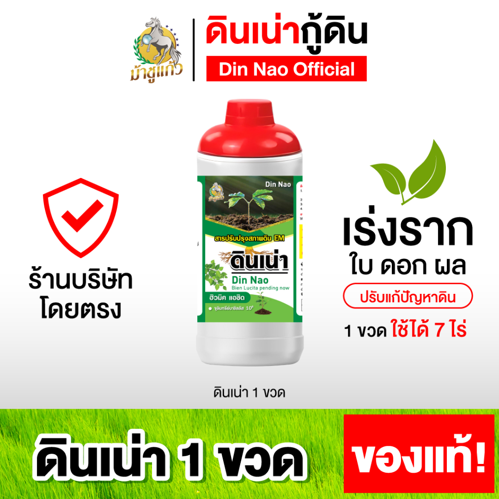 [โปร 1 ขวด ] ดินเน่า บำรุงดิน ปรับดิน เติมสารอาหารให้ดิน ราก ใบ ดอก ผล ขนาด 1000 มล.