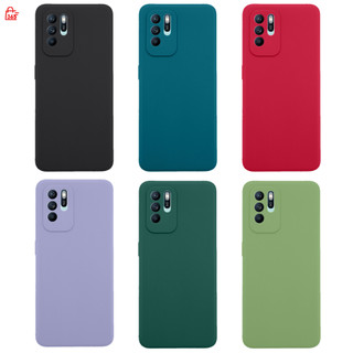 เคส สำหรับ OPPO Reno 6 Z 5G CPH2237 เคสซิลิโคนนิ่ม สีพื้น กันกล้อง TPU บาง