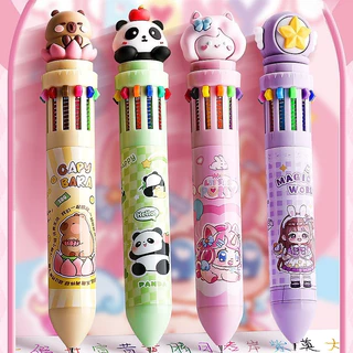 ปากกา ปากกาลูลื่น12สี ในด้ามเดียว ลายการ์ตูนน่ารัก ปากกาหลากสี นักเรืยน โรงเรืยน สำนักงาน อุปกรฌ์เครื่องเขียน