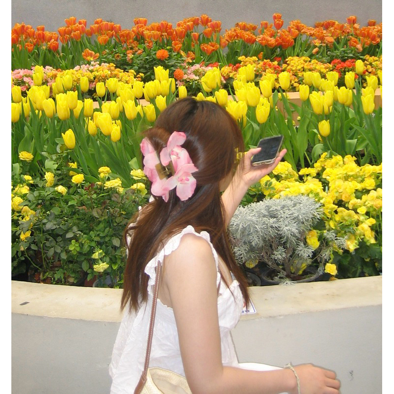 [พร้อมส่ง]กิ๊บหนีบผมดอกกล้วยไม้
