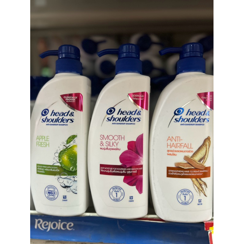 head & shoulders 370มล.แชมพู ขจัดรังแค เฮดแอนด์โชว์เดอร์  มีหลายสูตร ผมขาดหลุดร่วง ผมนุ่มลื่น ชาร์โคล ขวดปั้ม 370มล. - รูปที่ 2