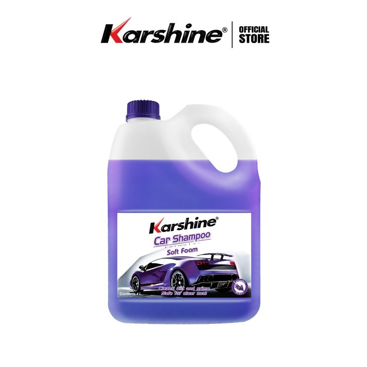 Karshine Car Shampoo คาร์แชมพู แชมพูล้างรถ กลิ่นลาเวนเดอร์  4 L.