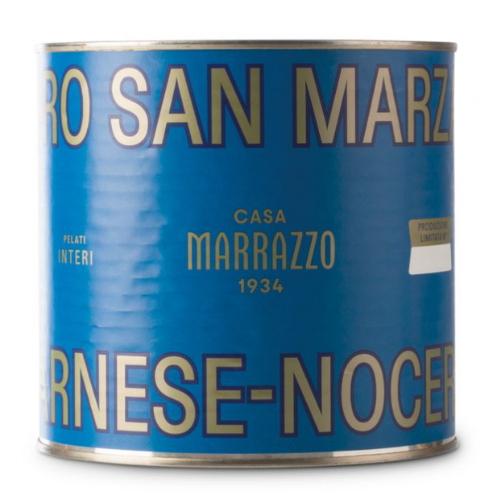 คาซ่า มาราซโซ่ มะเขือเทศซานมาร์ซาโน DOP ปอกเปลือก ขนาด 2.5 กก.-San Marzano DOP pelato 2.5Kg Casa Marrazzo brand