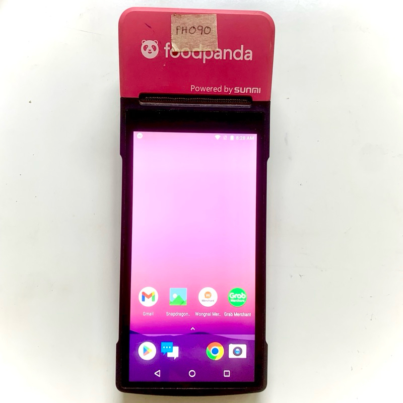 PH090 Sunmi V2 Pro/POS เครื่องปลดล็อค ลงแอพอื่นๆได้ เช่น Lineman Grab Shopeefood Wongnai มือสอง สภาพ