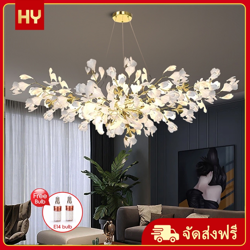 2025 ห้องรับประทานอาหารใหม่จี้นอร์ดิกสูงโคมไฟห้องนั่งเล่นไฟ LED ตกแต่งความคิดสร้างสรรค์สำหรับห้องนอน