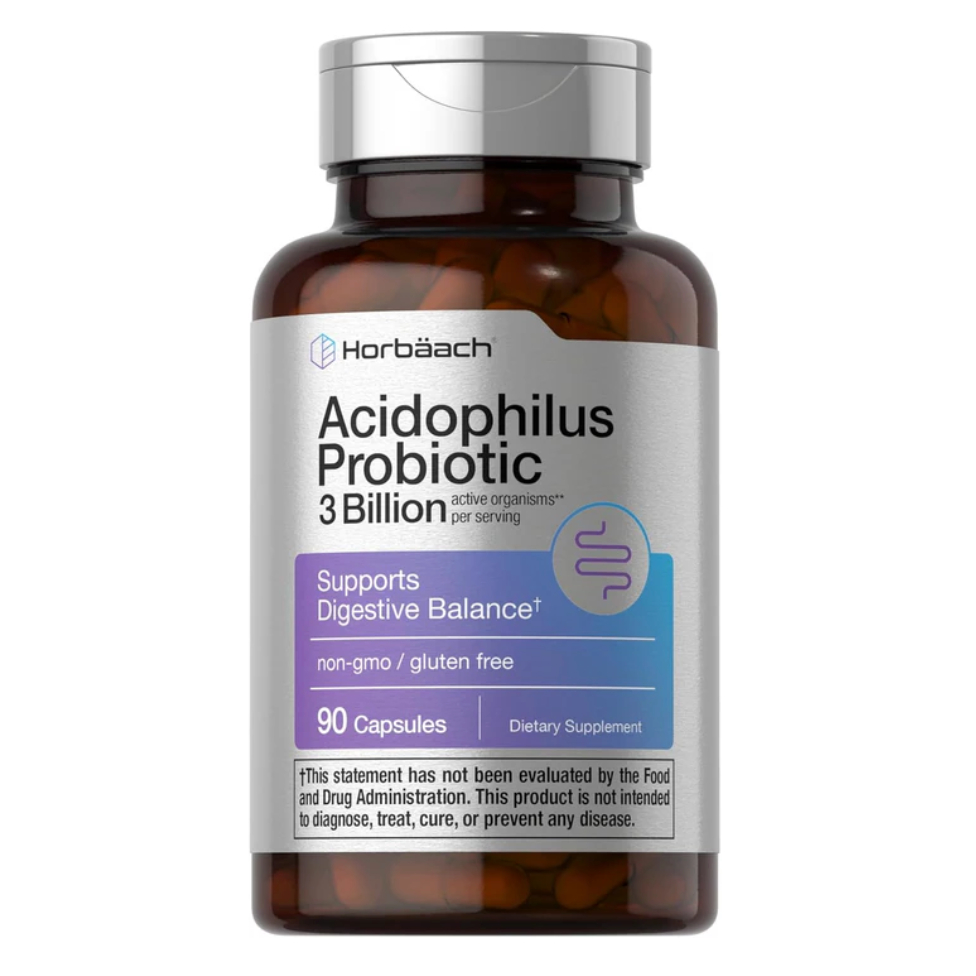 Horbaach Probiotic 3 Billion CFUs per serving | 90 Capsules