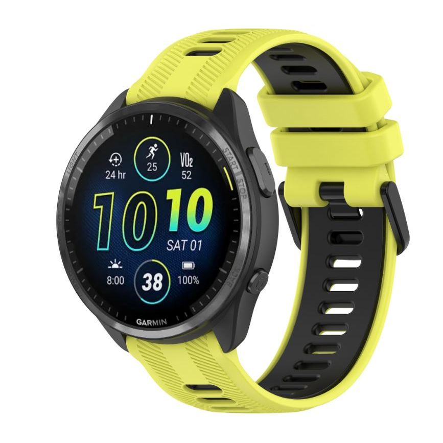 สาย Garmin Forerunner 965 สีทูโทนลายตรงรุ่นขนาด22mm รูปที่ 6