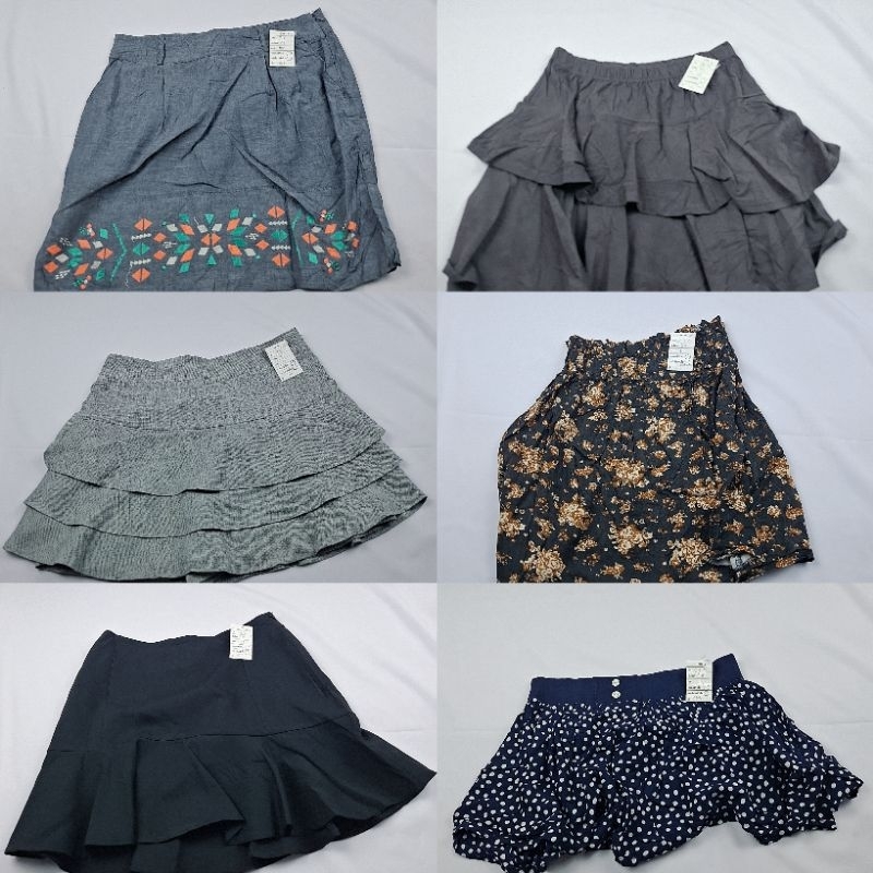1F745-1F760 กระโปรงแฟชั่น กระโปรงสั้น [มือสอง] รายละเอียดตามรูปนะคะ