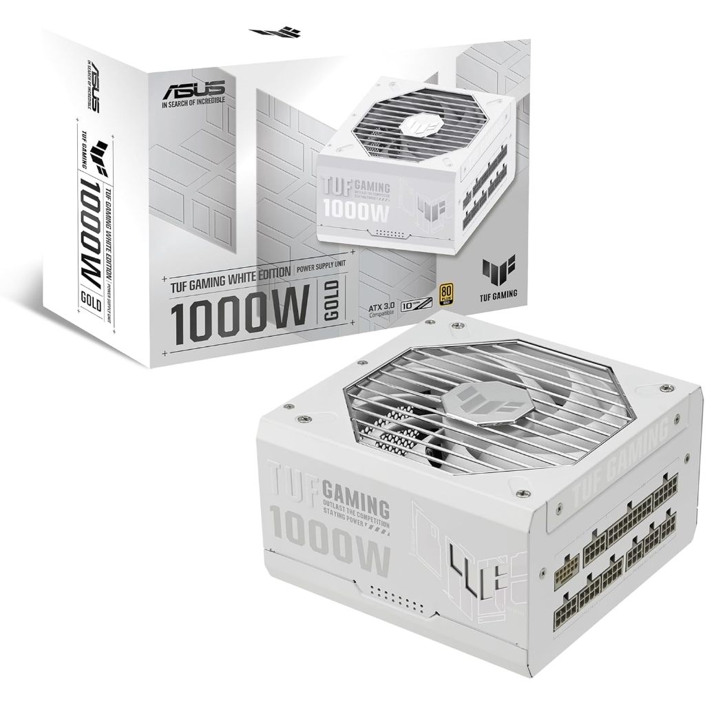 ASUS TUF 1000W GAMING WHITE EDITION POWER SUPPLY