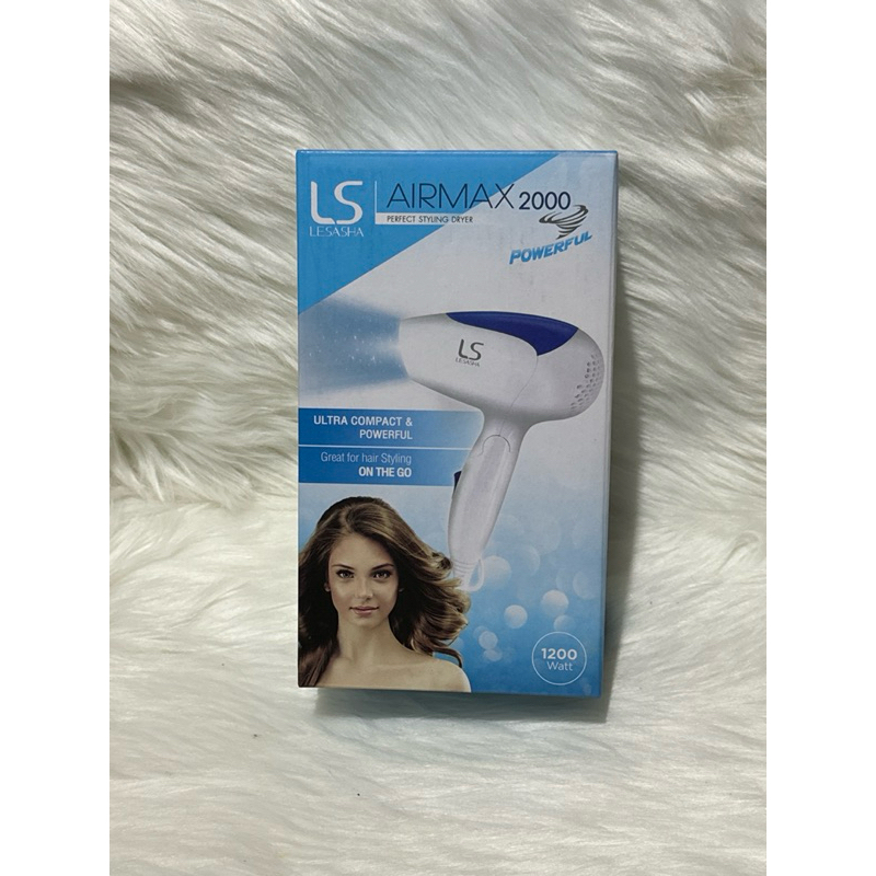 LESASHA ไดร์ ไดร์เป่าผม 1200 วัตต์ รุ่น Airmax 2000 Powerful (Blue) LS0837 ขนาดพกพา พับเก็บได้ เลอซา