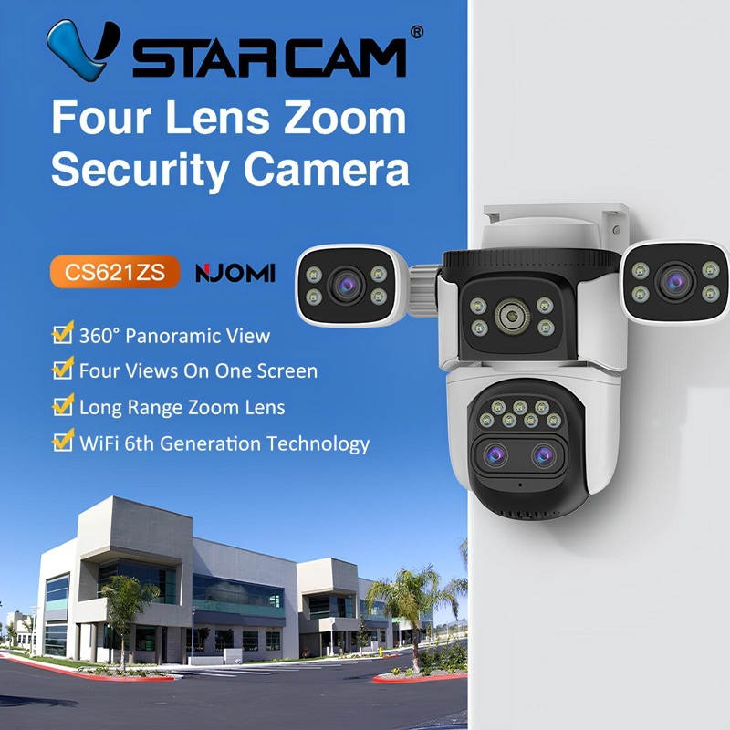 VSTARCAM CS621ZS / CG621ZS 4G LTE SIM FHD 1080P 2MP x 4 เลนส์กล้อง กล้องวงจรปิด Outdoor iP Camera