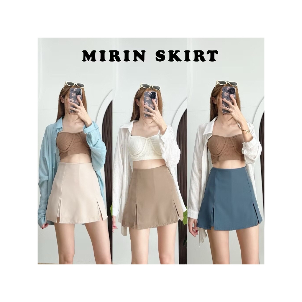 [พร้อมส่ง❗️] Mirin | กางเกงกระโปรงผ่ารอบตัว