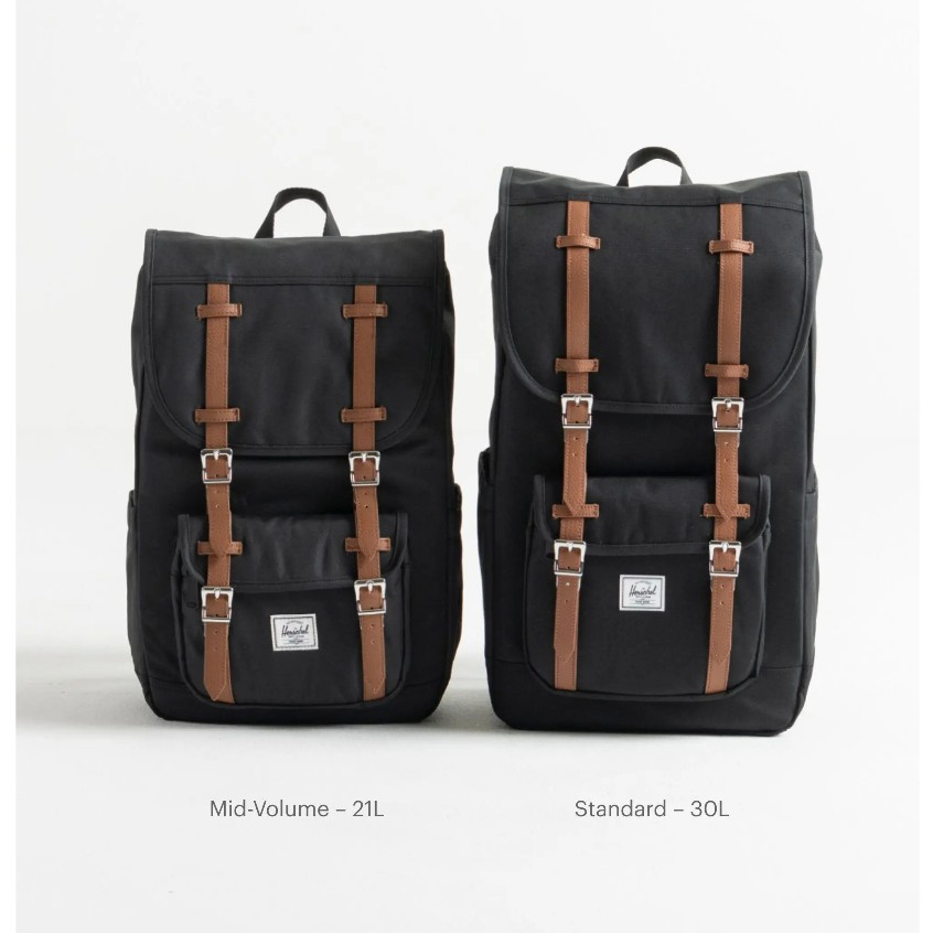 Herschel حقيبة ظهر Little America Mid ‏21 لتر — أسود — صورة 7
