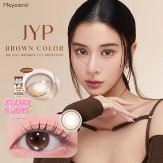 ✨️คอนแทคเลนส์ คุณเก้าใช้จริง Silicone Hydrogel เลนส์พรีเมี่ยมMayalens 🤎 JYP 🤎 (มินิ) อมน้ำ60%💧ผลิตที่เกาหลี 🇰🇷 maya