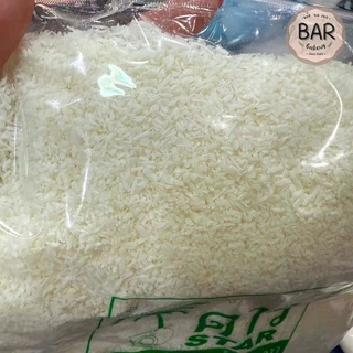 มะพร้าวฝอยอบแห้ง ตราดาว ขนาด 1กก. STAR Desiccated Coconut ใช้สำหรัยโรยหน้าขนม หรือทำหารประเภทอื่นๆ เกล็ดขาว สวย หอม