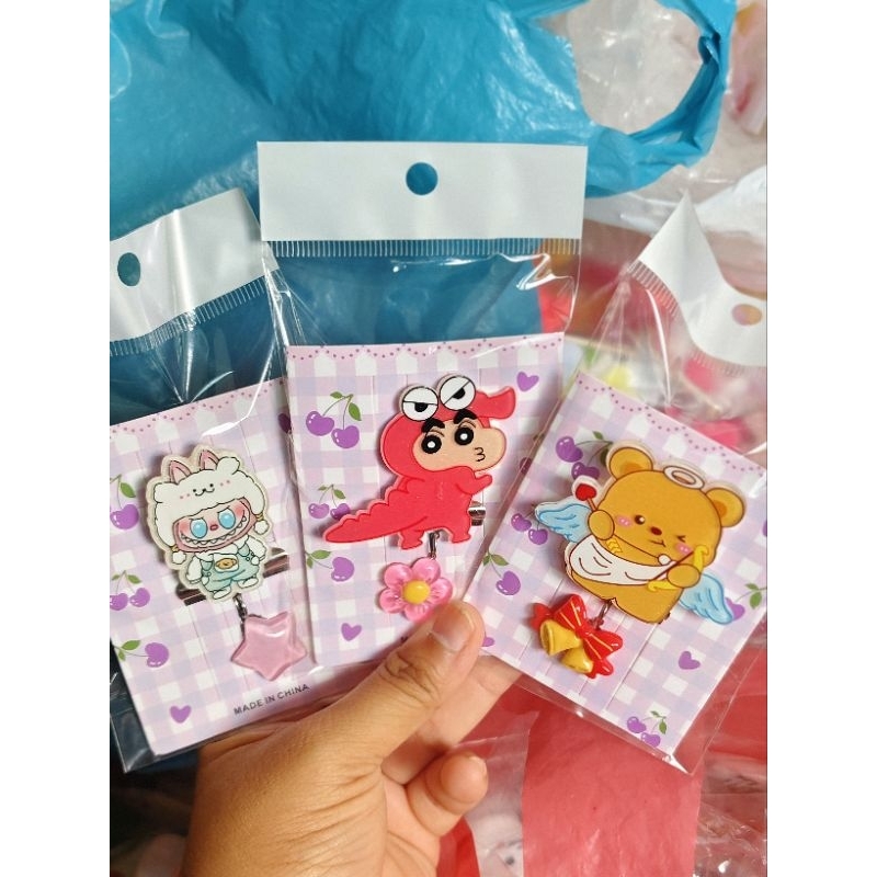 ที่หนีบเข็มขัดนักเรียนการ์ตูนน่ารักขายส่งยกโหล12อันสุดคุ้ม - รูปที่ 2