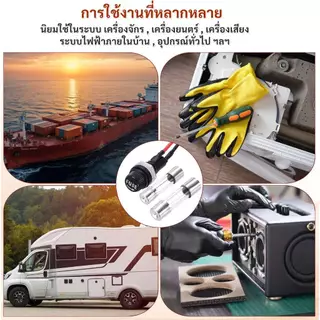 WIREMAN กระบอกฟิวส์แก้ว 20 มม. 30 มม. Fuse Holder แบบหมุนเกลียว ฝาขันน็อต สำหรับฟิวส์หลอดแก้ว งานซ่อมไฟฟ้า DIY