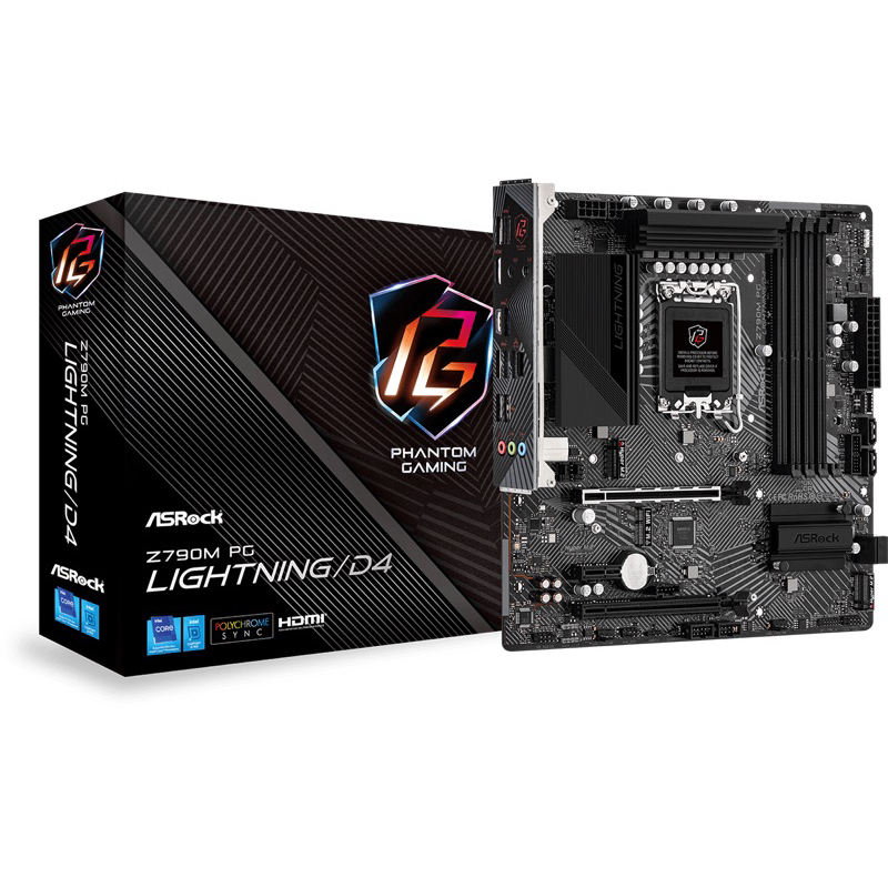 [มือ1] MAINBOARD (เมนบอร์ด) 1700 ASROCK Z790M PG LIGHTING/D4 (DDR4) พร้อมส่ง