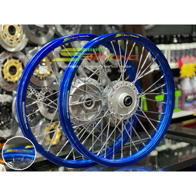 ชุดล้อเอสตรอง ทรงยกขอบ ขนาด 17/17 1.4 (ขึ้นดุมยาซากิ)