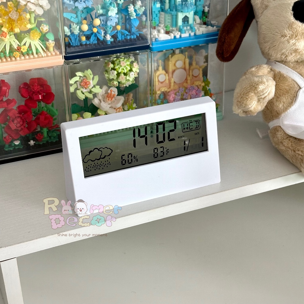 Roomer.Decor [พร้อมส่ง] นาฬิกาดิจิตอล นาฬิกาLED นาฬิกาตั้งโต๊ะ นาฬิกาใส่ถ่าน