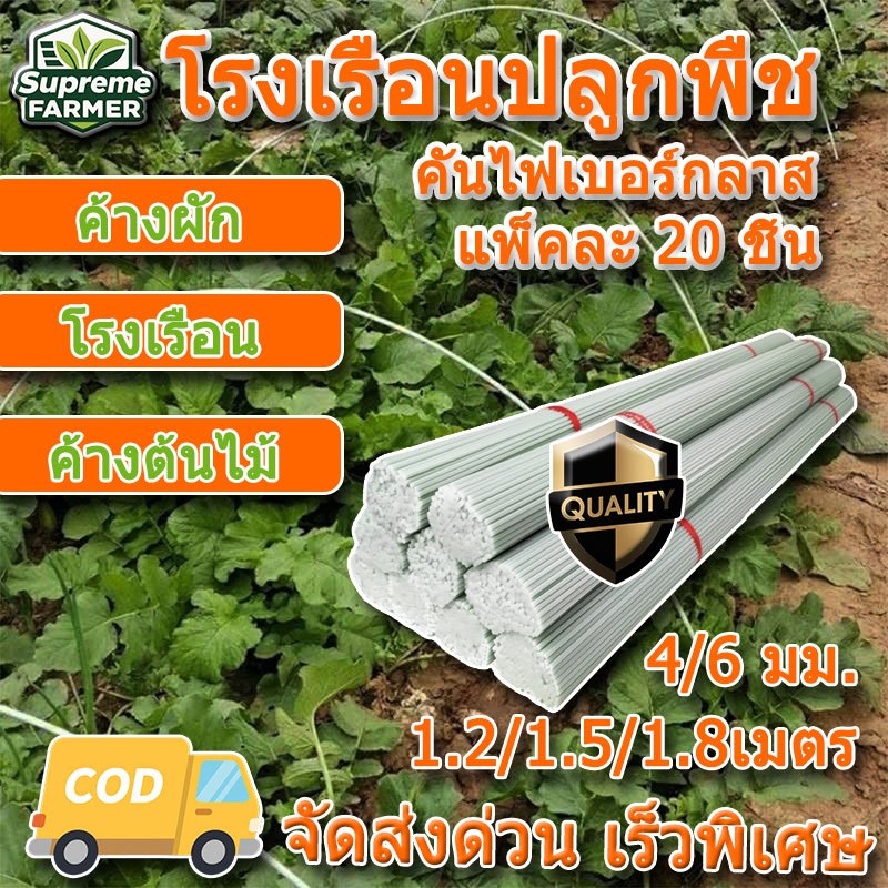 โรงเรือนปลูกพืช แพ็คละ 20ชิ้น โรงเรือน  เพาะปลูก หลักไม้เลื้อย ไม้ค้ำต้นไม้ ค้างผัก ค้างต้นไม้ ซุ้มต้นไม้ ไม่แตก