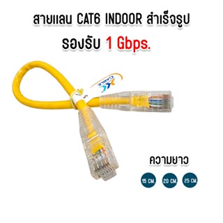 สายแลน CAT6 Indoor Cable สายสำเร็จรูป สายสั้น สำหรับ ห้องคอม…