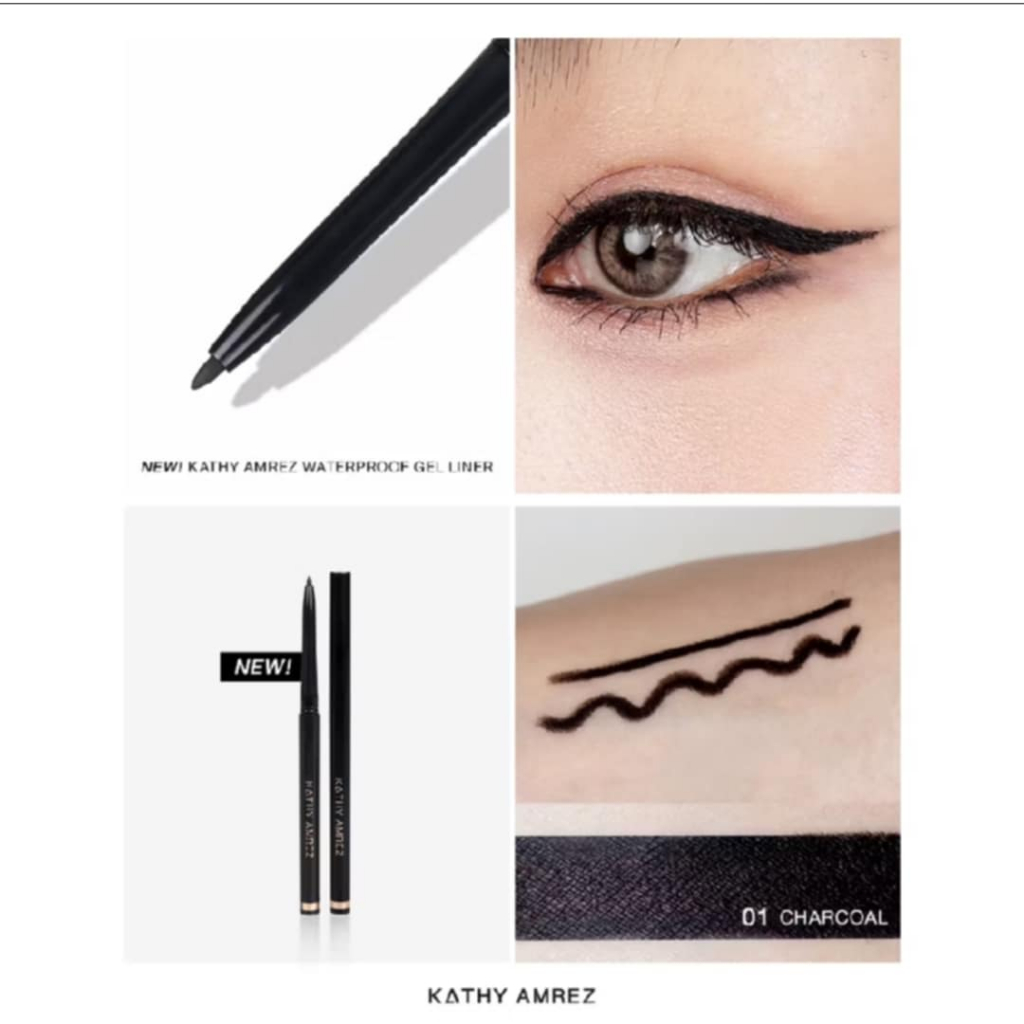 KATHY AMREZ WATERPROOF GEL LINER  ️เขียนง่ายสุดๆ อายไลเนอร์เนื้อเจล เจลไลน์เนอร์กระแต ราคา ถูกที่สุด ดีลบีเคเค แกลเลอรีภาพที่ 5
