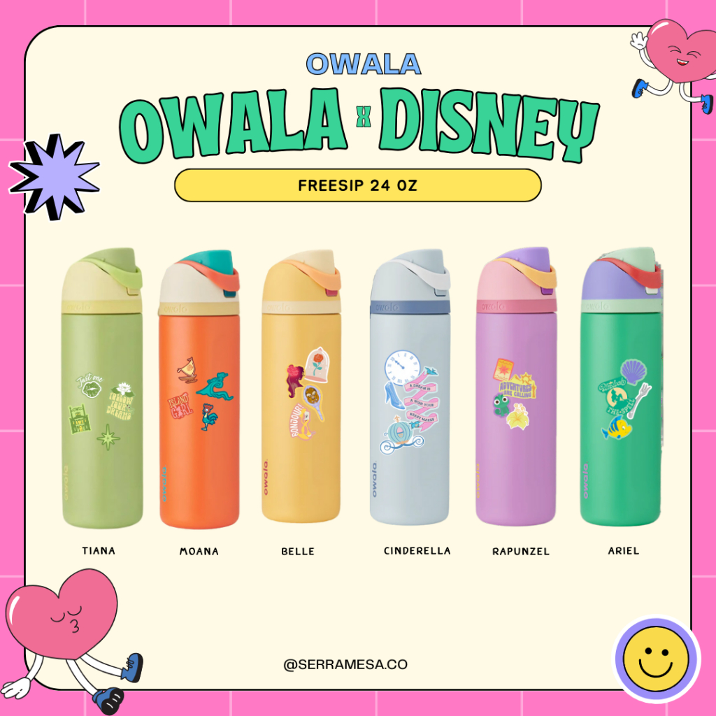 พร้อมส่งในไทย Owala x Disney princess 👑 ของแท้ 100% น่ารักมากกกกก
