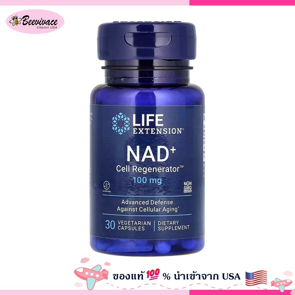 Life Extension, NAD+ Cell Regenerator, NIAGEN  100 mg, 30 Vegetarian Capsules NAD