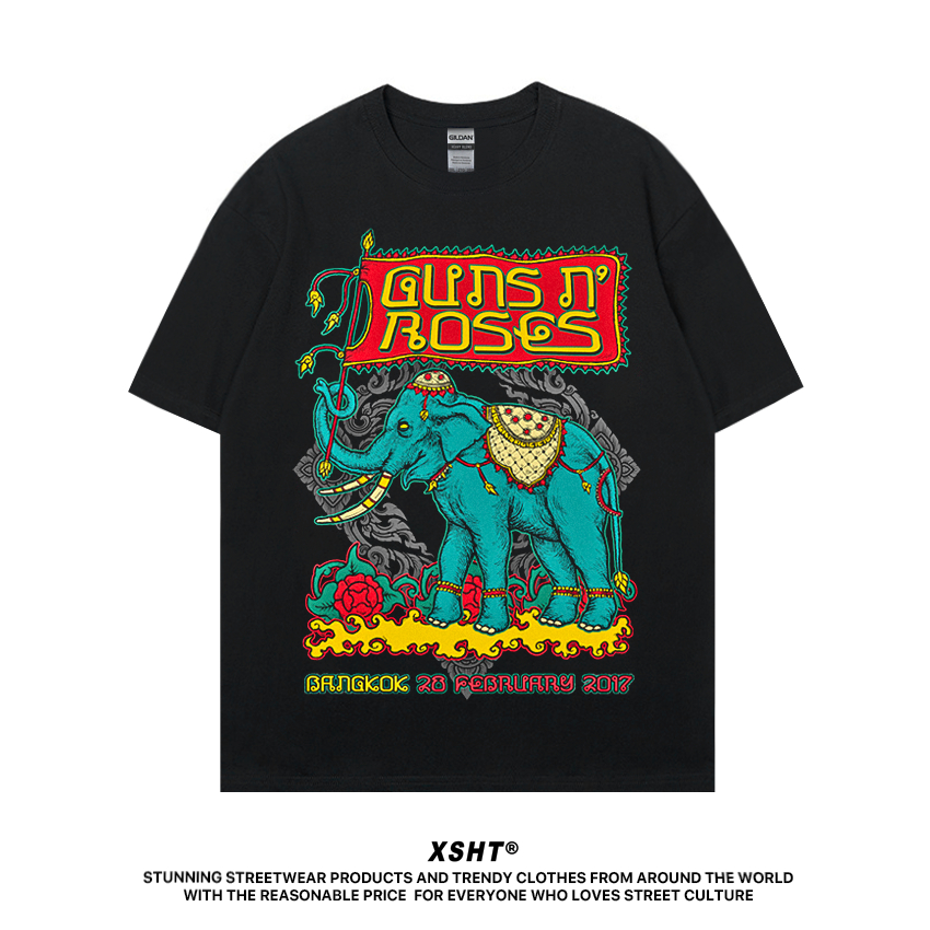 🔥พร้อมส่ง🔥 เสื้อ Guns N' Roses - Bangkok Tour (2017) Tee - Black (สีดำ) by XSHT