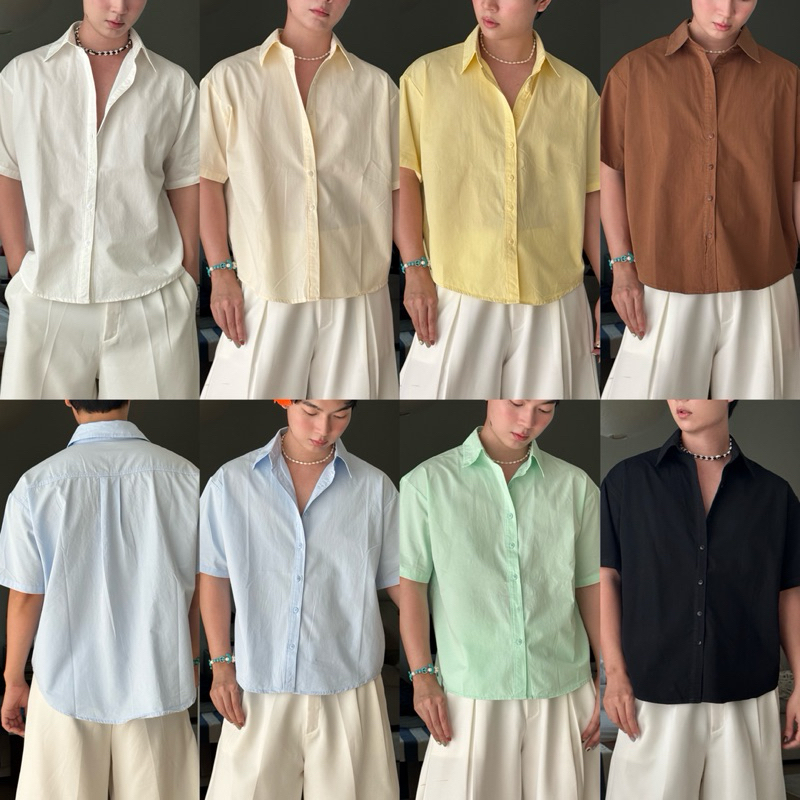 Summer Shirts เสื้อเชิตแขนสั้นทรงเกาหลี