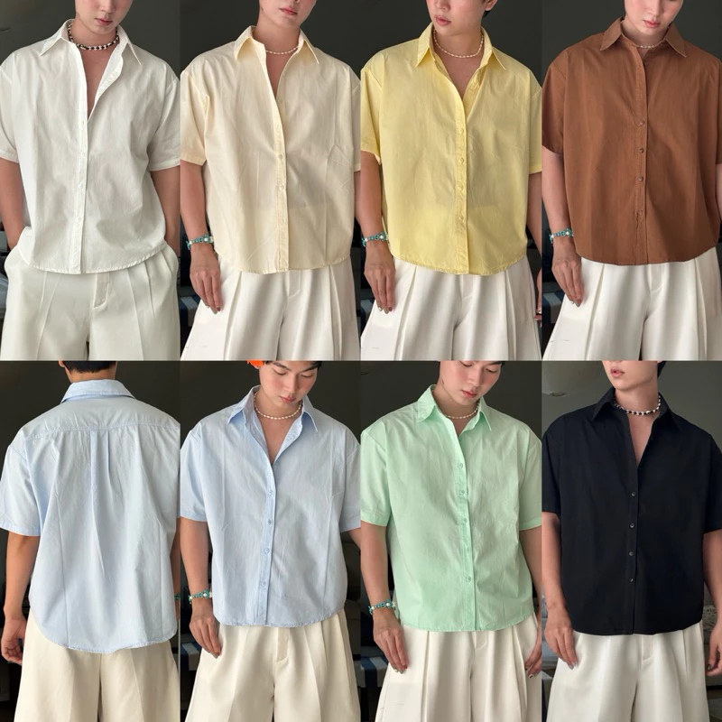 Summer Shirts เสื้อเชิตแขนสั้นทรงเกาหลี