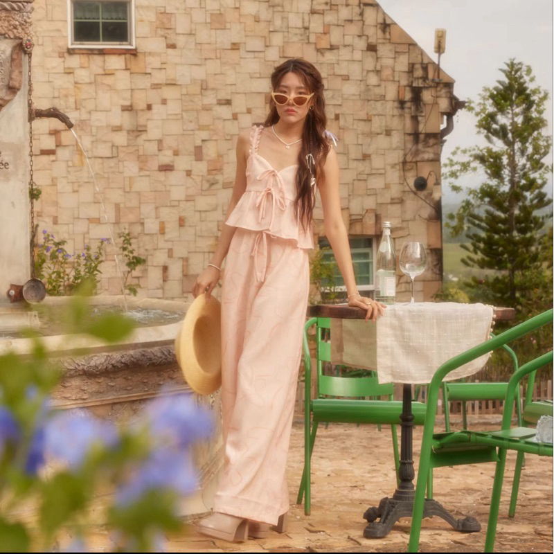 lookbooklookbook peach cider ขายเป็น SET เสื้อ + กางเกง