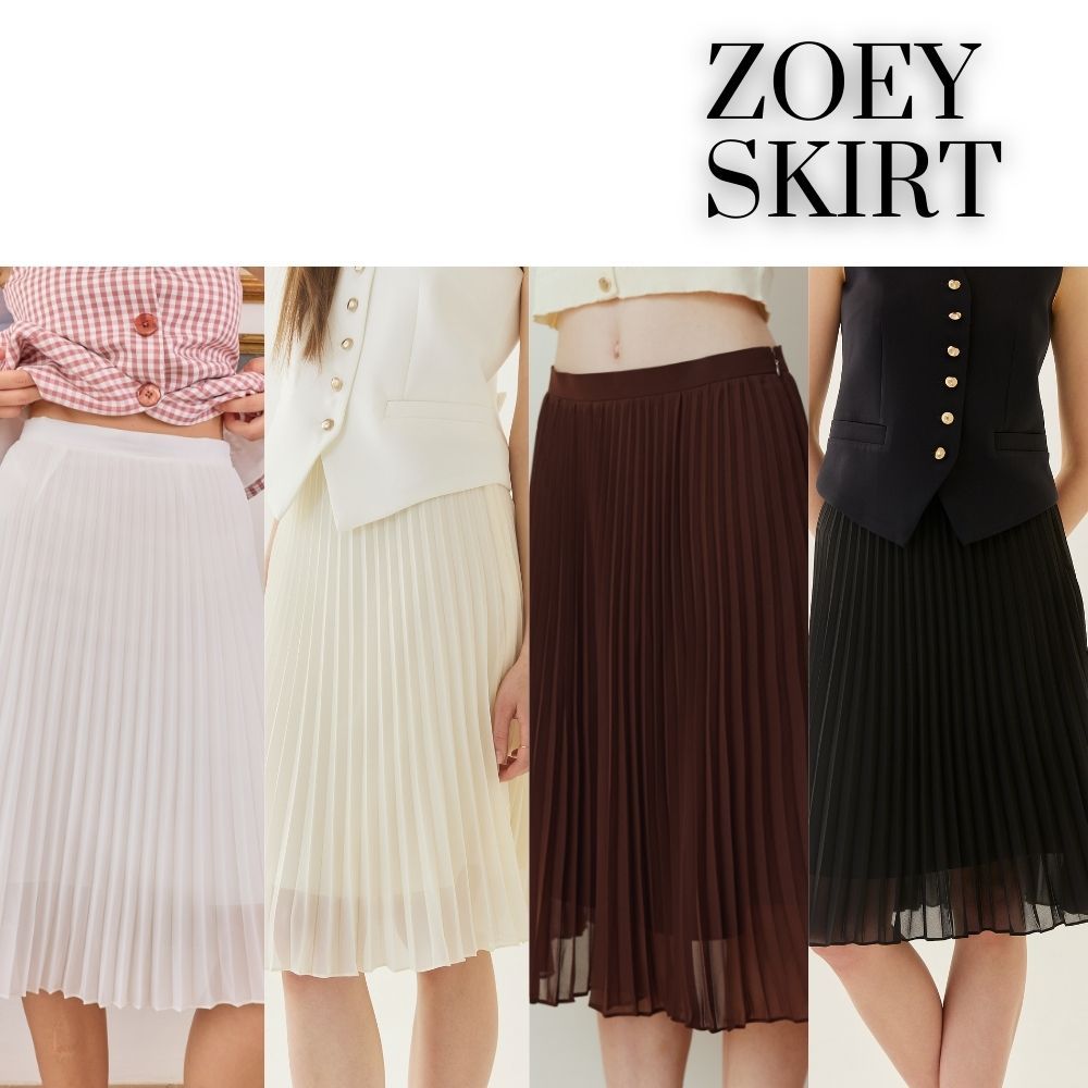 MAVE กระโปรง รุ่น Zoey Skirt สี Off White,White,Black,Mocha