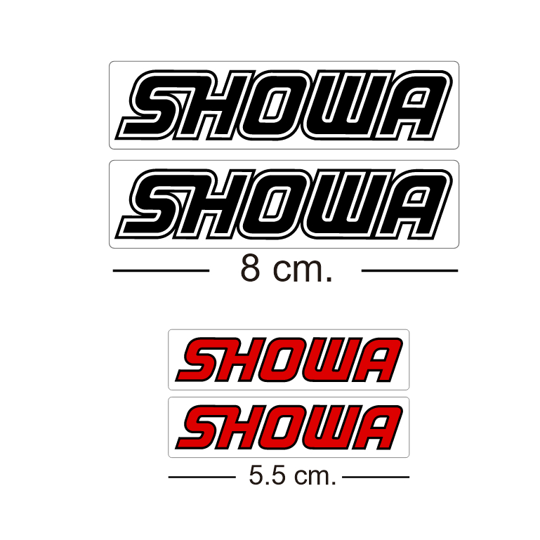sticker SHOWA พิมพ์ดำ ลงใส 1 คู่
