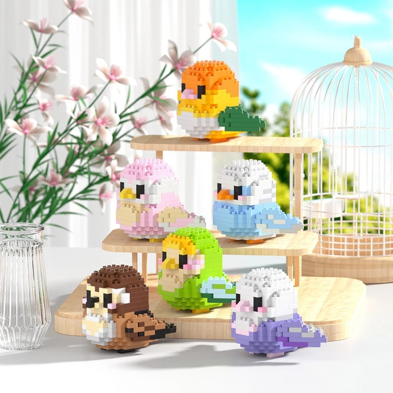 ของเล่นตัวต่อนาโน 3 มิติDIYนกตัวต่อจิ๋วสุดน่ารัก สีสันสดใส ประกอบง่าย เหมาะสำหรับสะสมหรือของขวัญ thumbnail 5