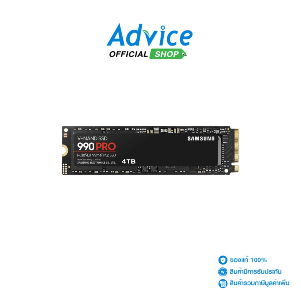 SAMSUNG 4 TB SSD M.2 PCIe 4.0 990 PRO (MZ-V9P4T0BW) NVMe - A0161474