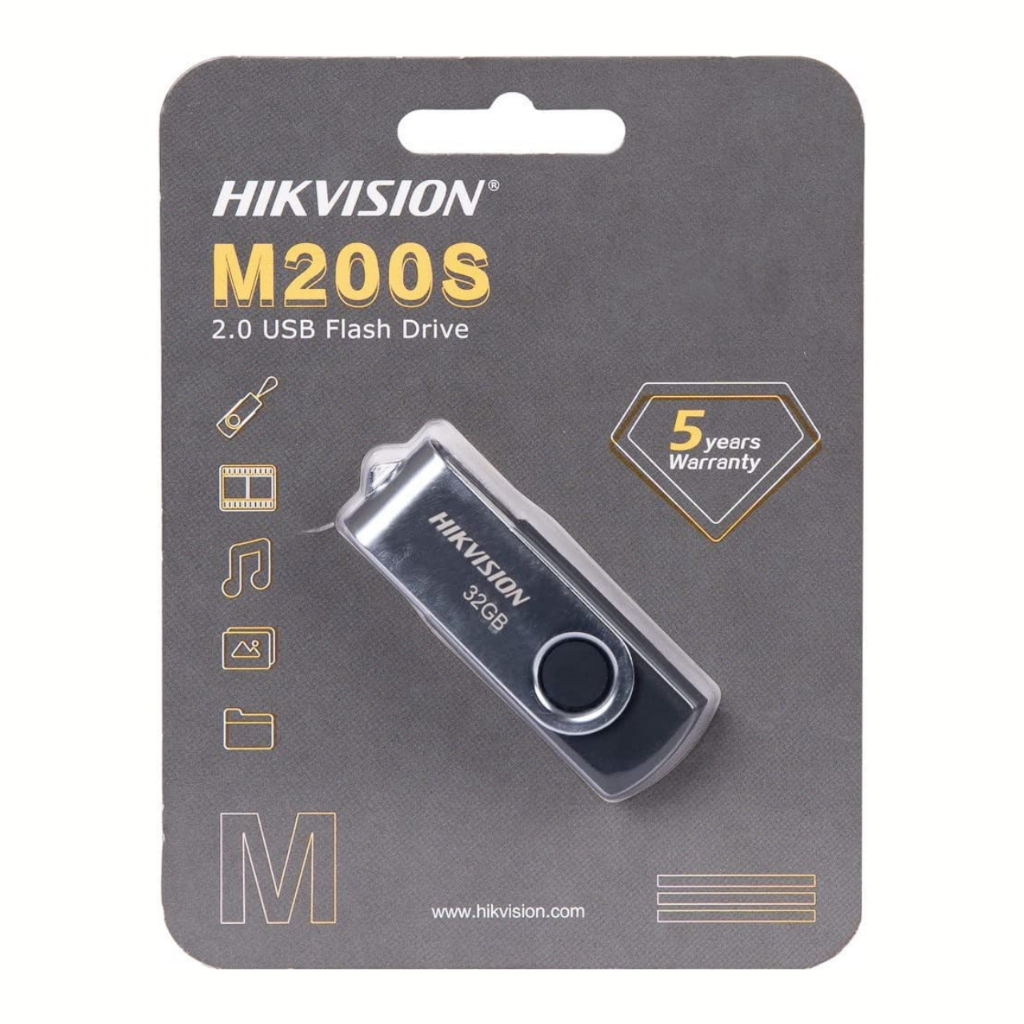 8GB|16GB FLASH DRIVE (แฟลชไดร์ฟ) HIKVISION (HS-USB-M200S) USB 2.0 R20MB/s W10MB/s (5Y) ของแท้