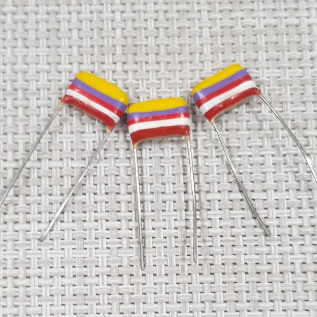 Mullard Tropical Fish Capacitor USA Effects Pedal GUITAR คาปาซิเตอร์ 0.0047uf 10% 250 V. นำเข้าจากอเ