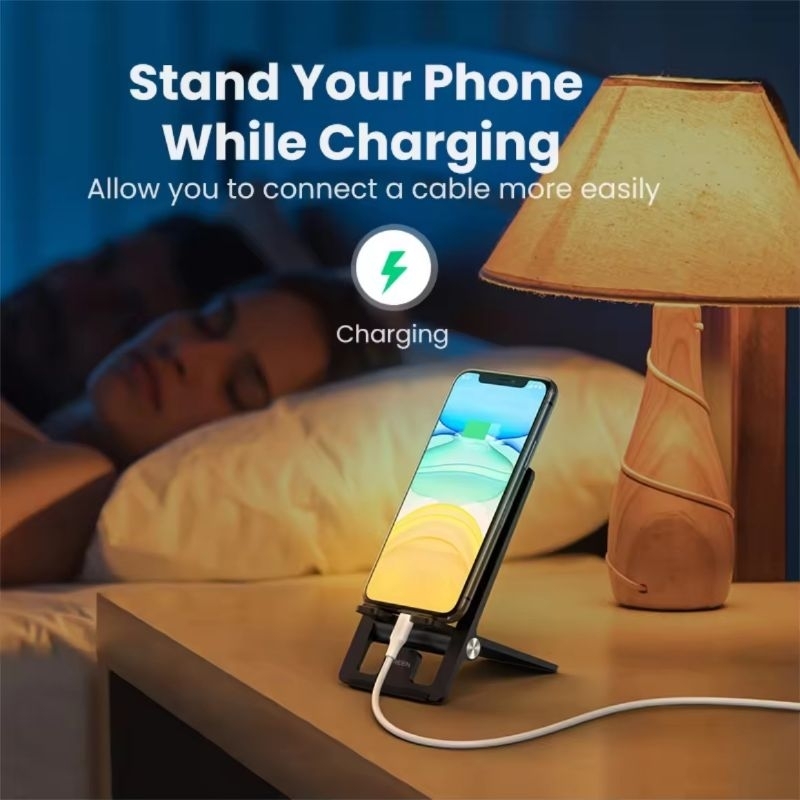แท้ UGREEN ขาตั้งโทรศัพท์มือถือ แบบพับได้ สําหรับ iPhone รูปที่ 3