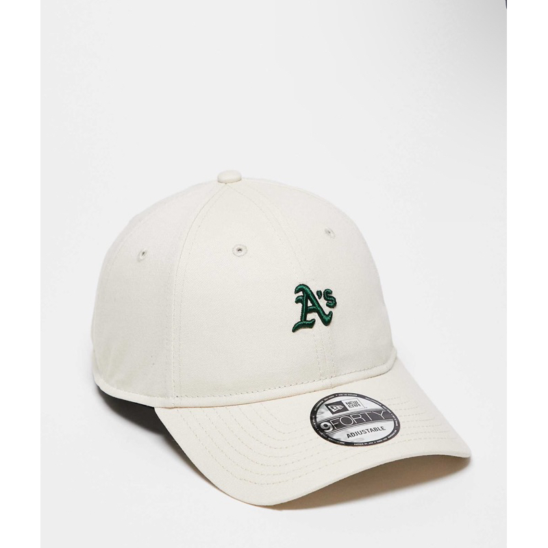 New Era Washed 9forty Oakland Athletics Beige Cap