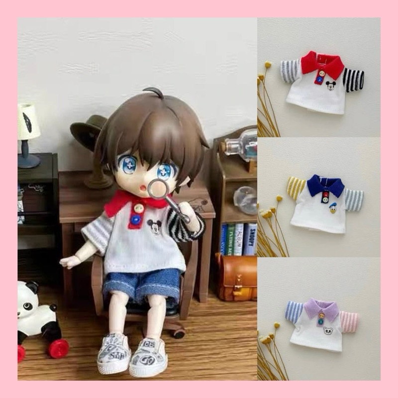 🌸 พร้อมส่ง เสื้อคอปกob11ดิสนี่