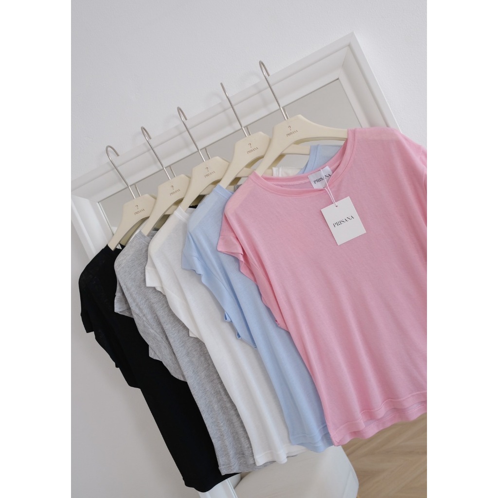 •PRISANA• PSN 93789 เสื้อดีเทลไหล่ล้ำ ซับด้านข้างแบบไม่โป๊ะ งานผ้าสลาฟพรีเมี่ยม ผ้าตัวดีตัวเดิม มีน้