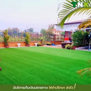 [แบ่งตัด] 2cm หญ้าเทียมภายนอก หนาแน่น วัสดุPE เคลือบสารกันUV ขนหญ้ายาว 2ซม.