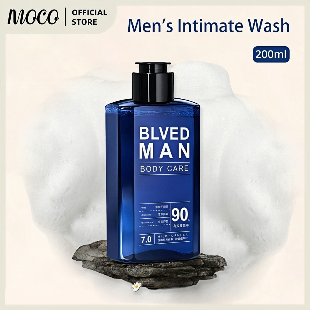Men's Intimate Wash 200ml. ผลิตภัณฑ์ทำความสะอาดเฉพาะที่สำหรับผู้ชาย สำหรับล้างบริเวณจุดซ่อนเร้น