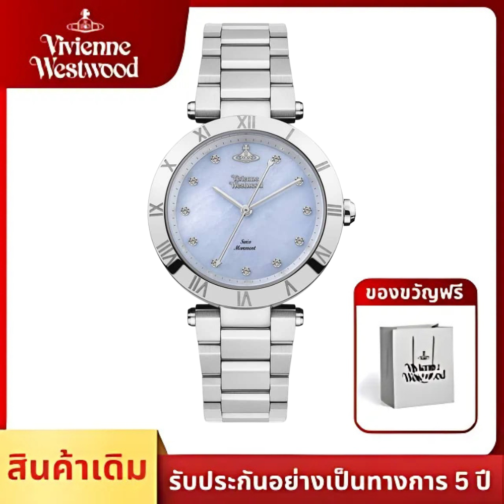 นาฬิกา Vivienne Westwood นาฬิกาข้อมือผู้หญิง นาฬิกาผู้หญิง แบรนด์เนม Brandname รุ่น VV206BLSL