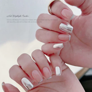 Nail.Girl ผงขัดเล็บ ผงกระจก ผงกระจกวิเศษ 6 สี ผงกระจกขัดเงา พร้อมแปรงฟองน้ําต่อกล่อง สําหรับตกแต่งเล็บ DIY