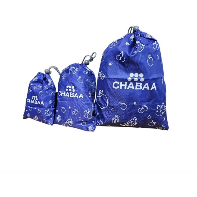 กระเป๋ผ้าร่มหูรูดขนาดเล็ก1ชุดได้3ขนาดพร้อมกระเป๋าพลาสติกใส