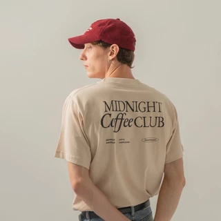 introvertwears | Midnight Coffee Club (4 colors) เสื้อยืดแขนสั้น คอกลม ผ้านุ่มพิเศษ